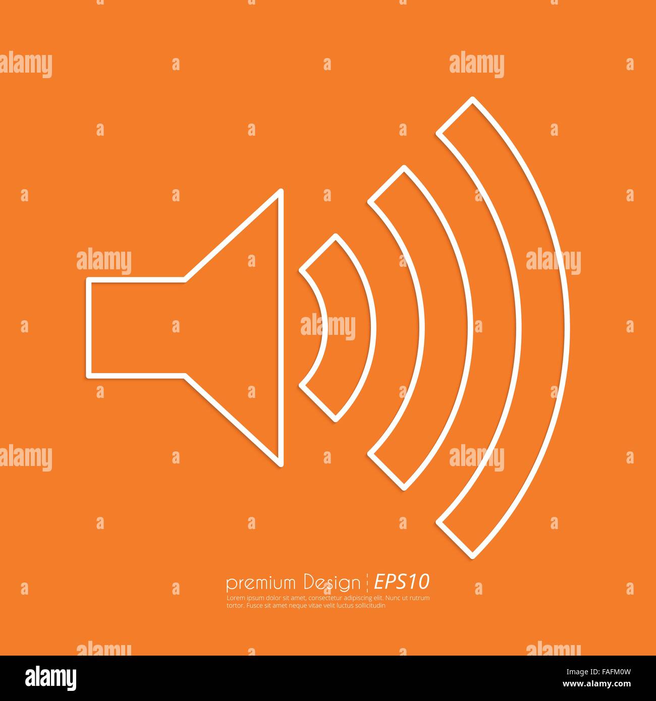 Stock Vector Linear icon sound Stock Vector Image & Art - Alamy
