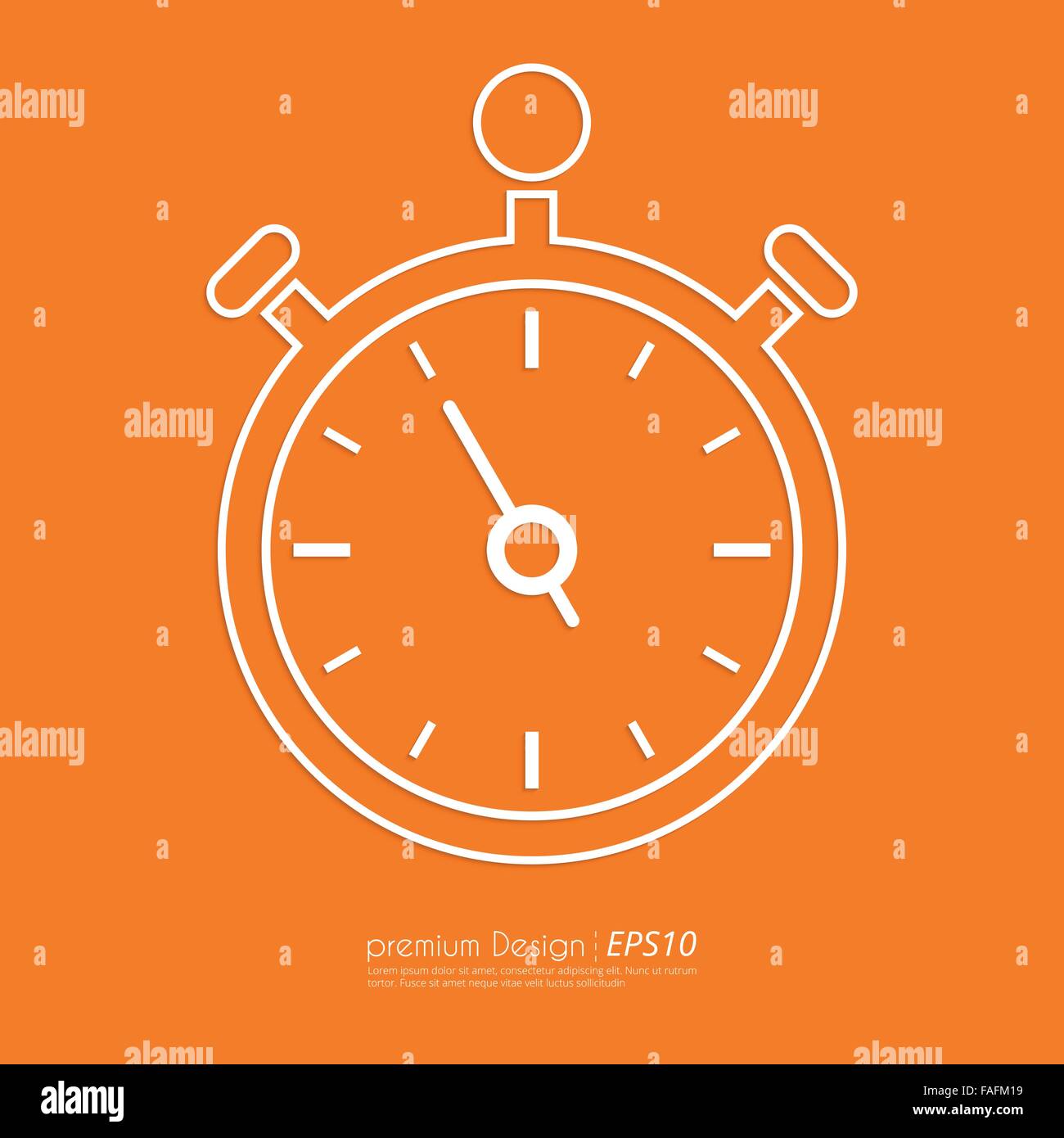 Stock Vector Linear icon stopwatch Stock Vector Image & Art - Alamy