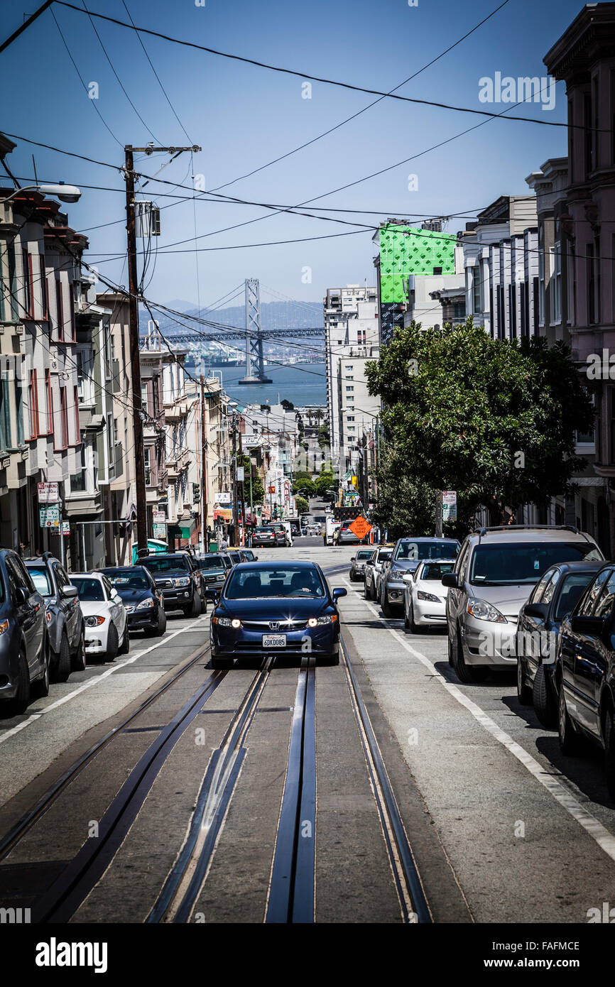 street view, San Francisco, California Stock Photo