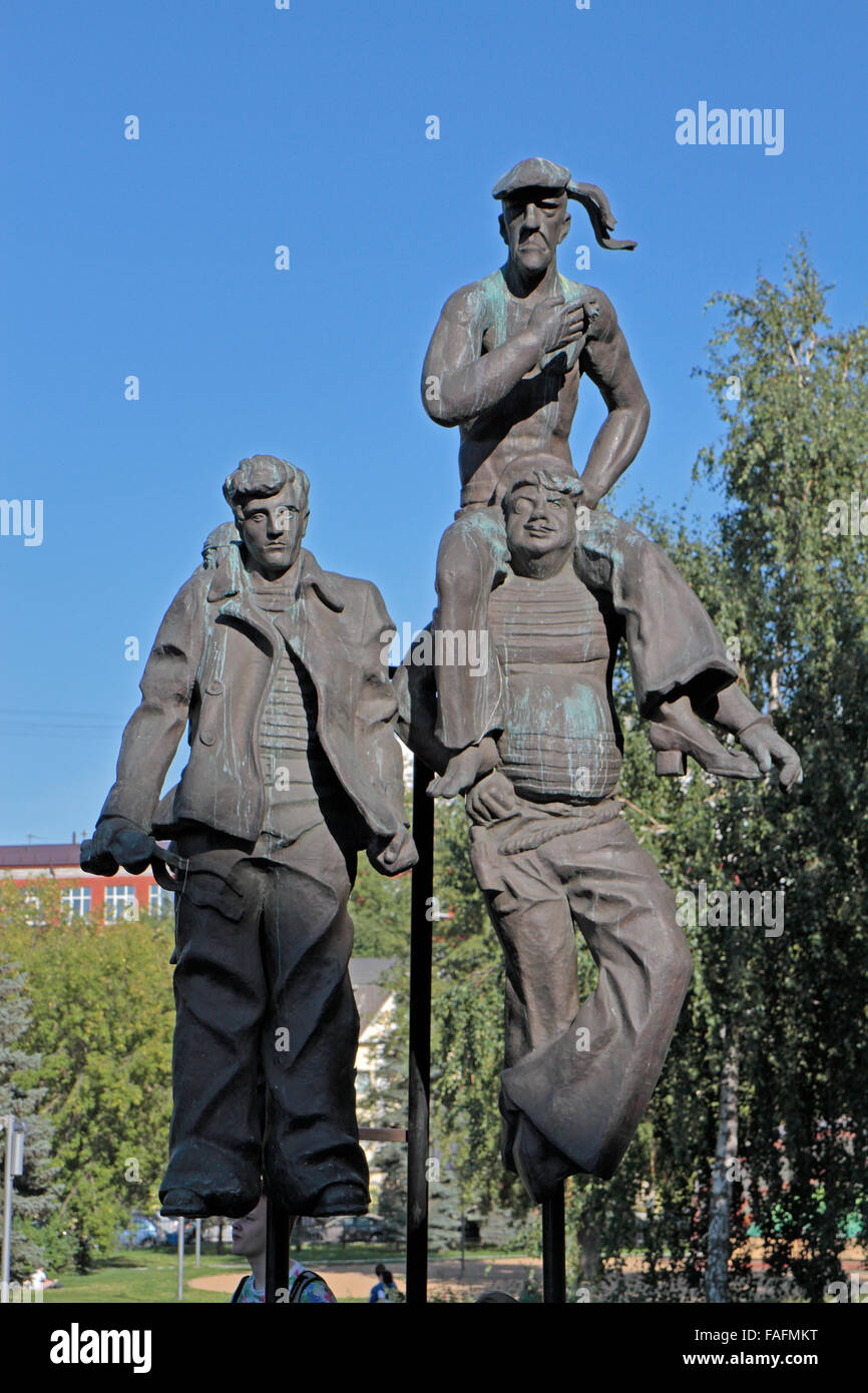 "Optimistic Tragedy" by AI Rukavishnikov in the Fallen Monument Park (Muzeon Park of Arts), Moscow, Russia. Stock Photo