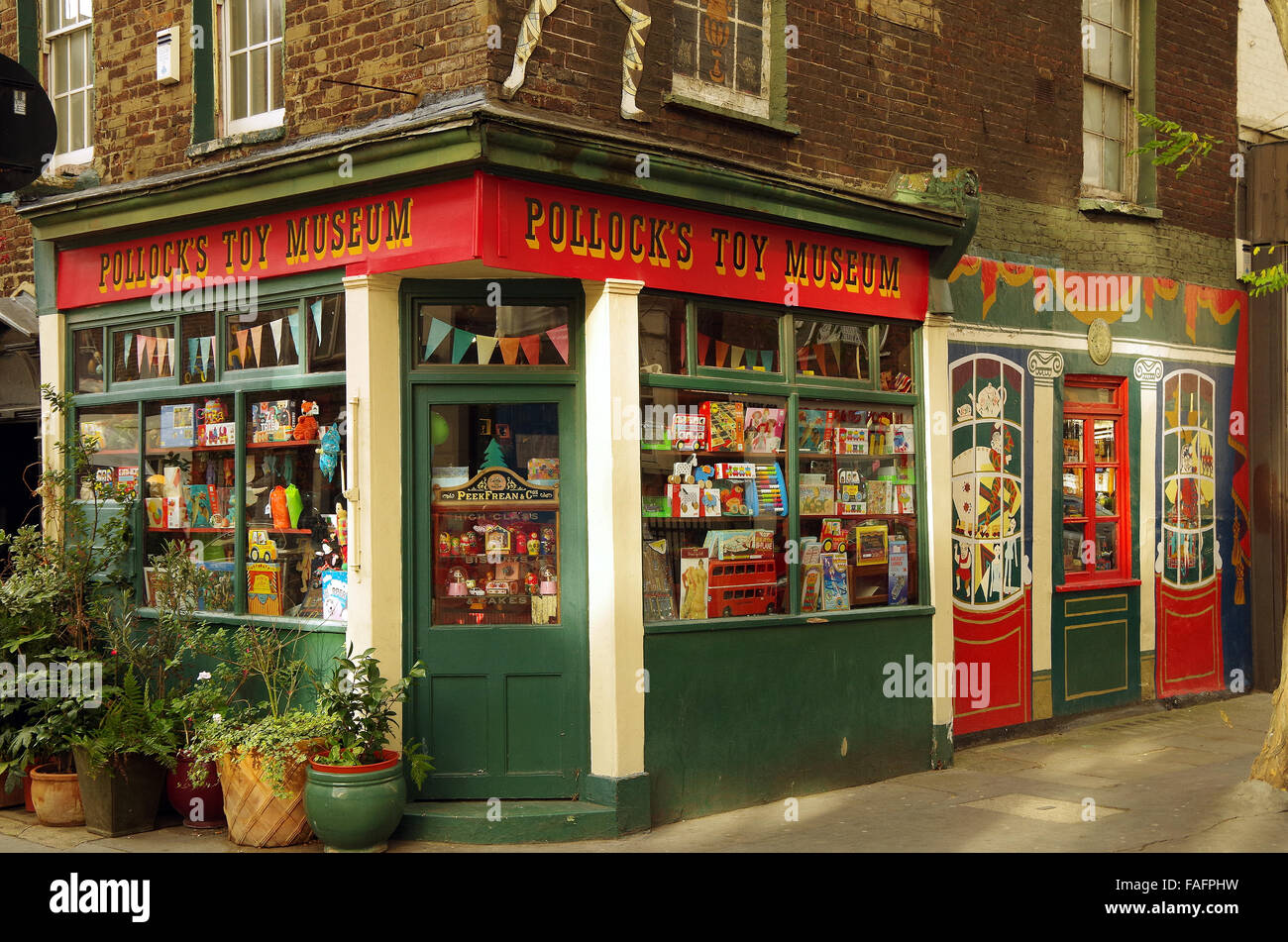 London Pollocks Toy Museum Traditional toys, games Stock Photo