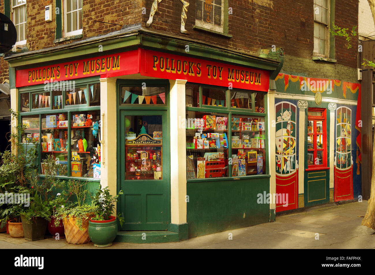 London Pollocks Toy Museum Traditional toys, games Stock Photo