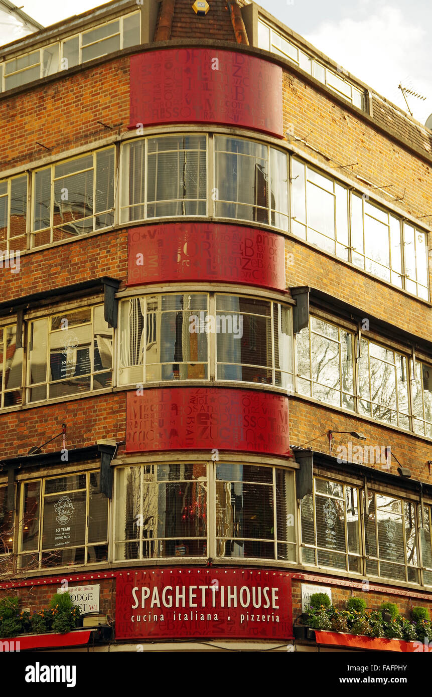 London, Spaghetti House, famous Italian restaurant Stock Photo Alamy