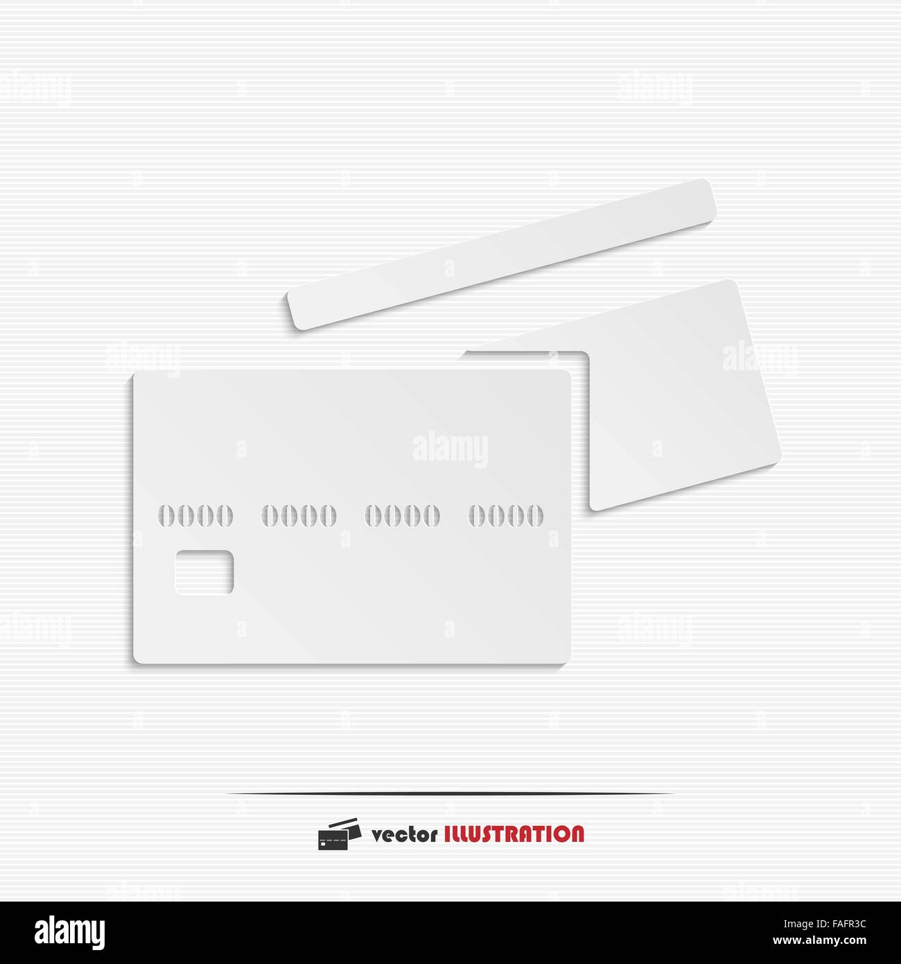 Abstract credit cards web icon for your design Stock Vector