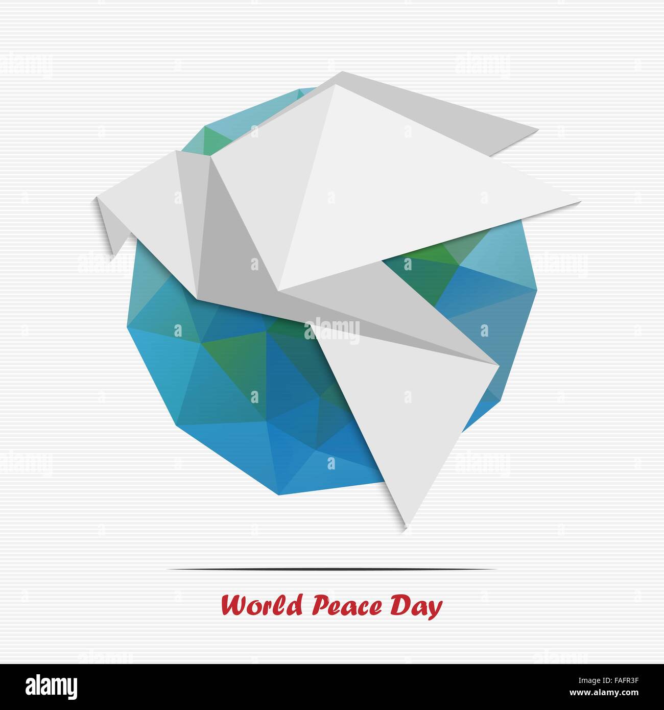 21 September. The International Day of Peace Stock Vector