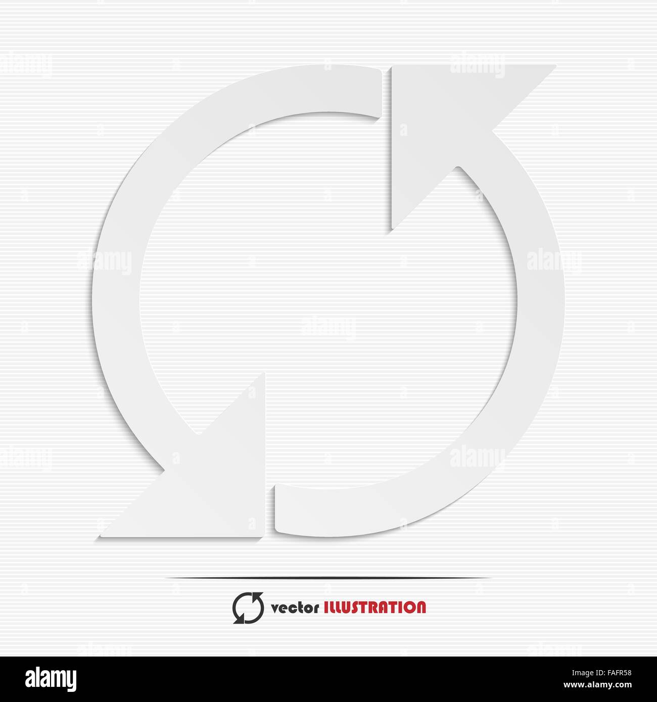 Abstract refresh web icon for your design Stock Vector