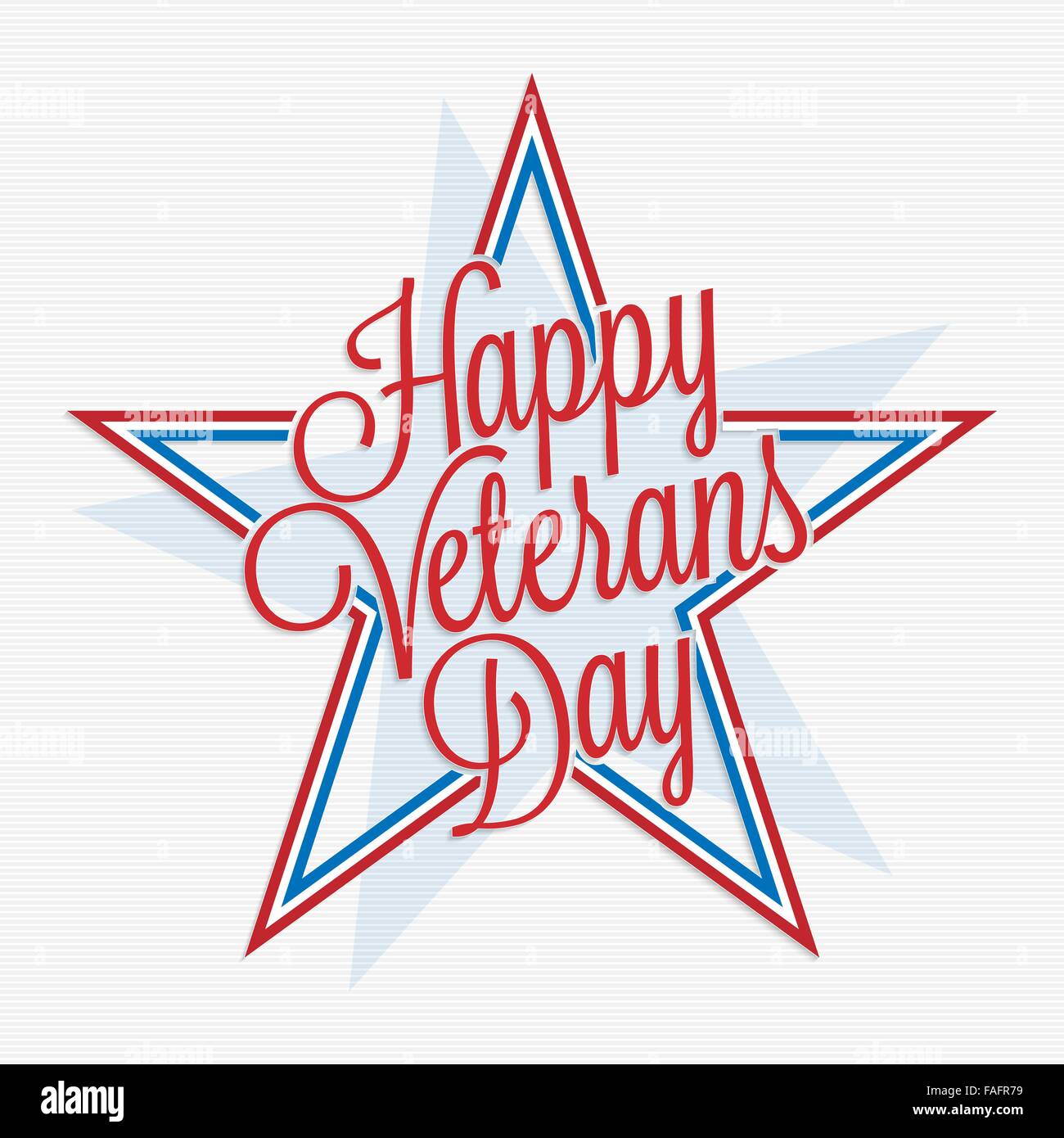 Happy Veterans Day lettering for your design Stock Vector