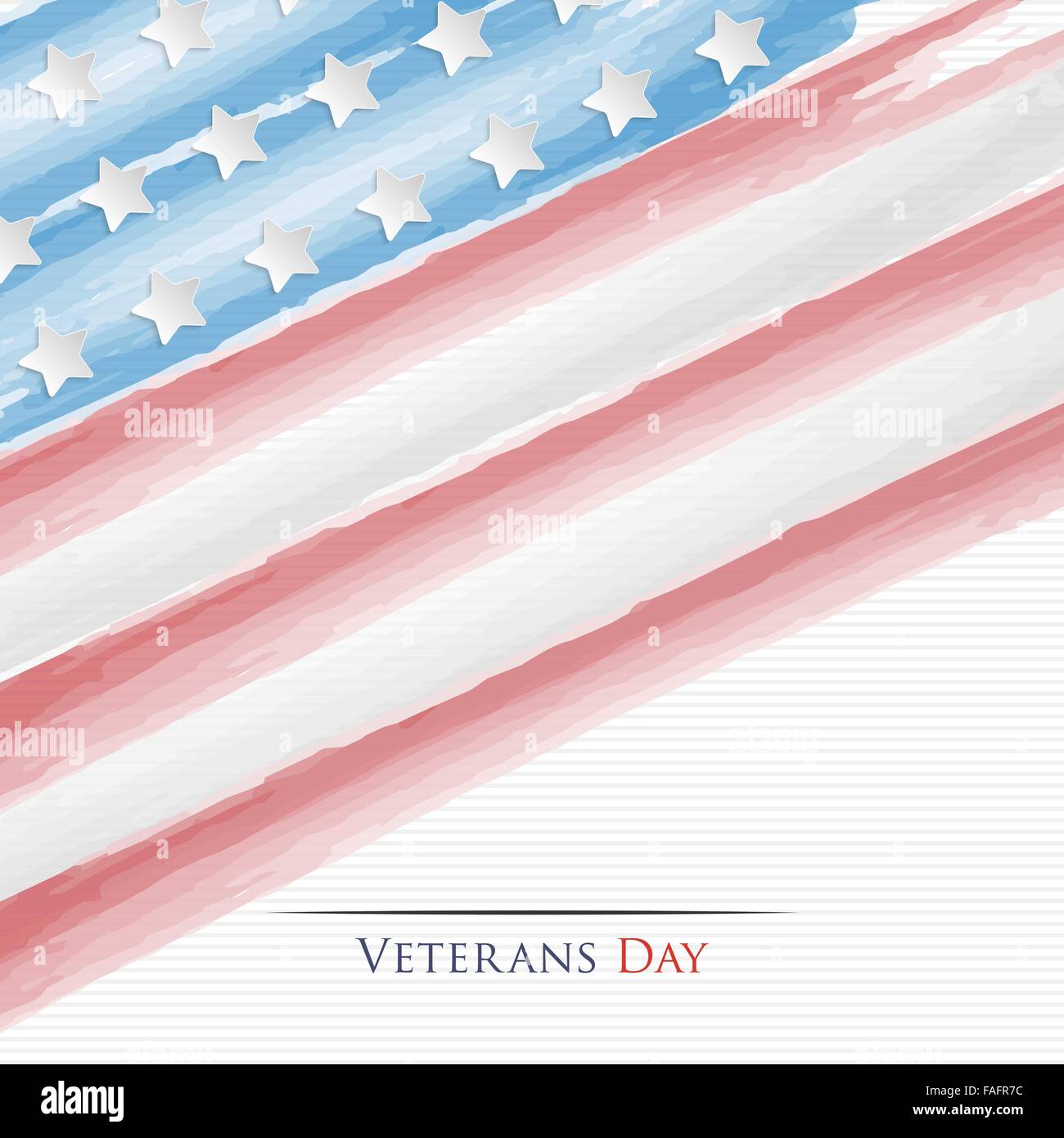Veterans Day. Abstract american flag background for your design Stock Vector