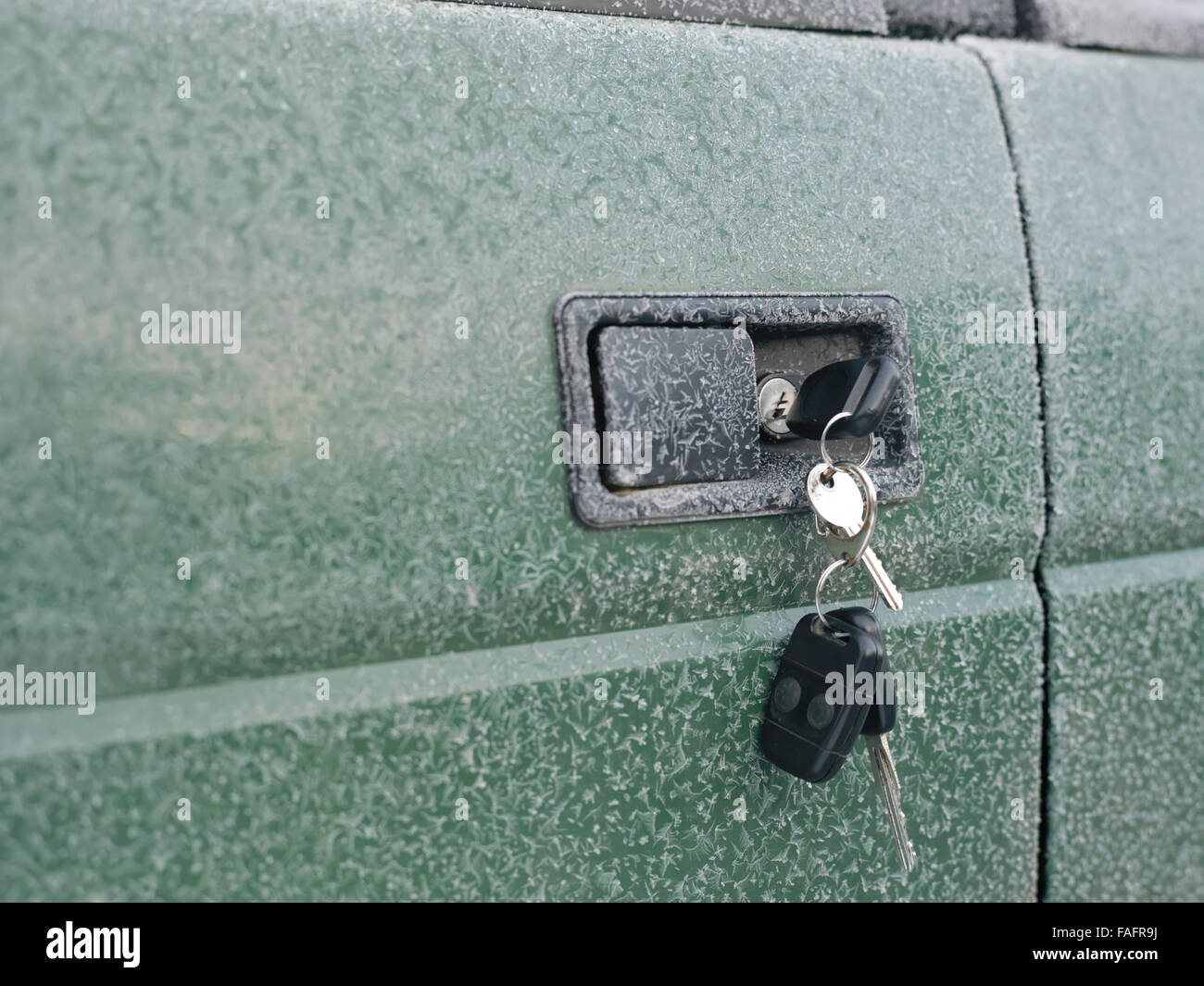 Frozen Car Door Stock Photo 92545982 Alamy