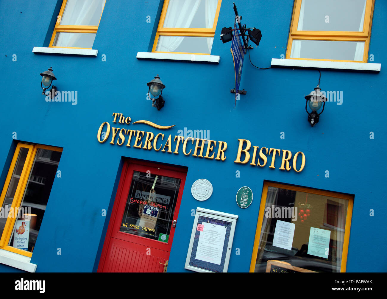 Oystercatcher Bistro in Carlingford Stock Photo