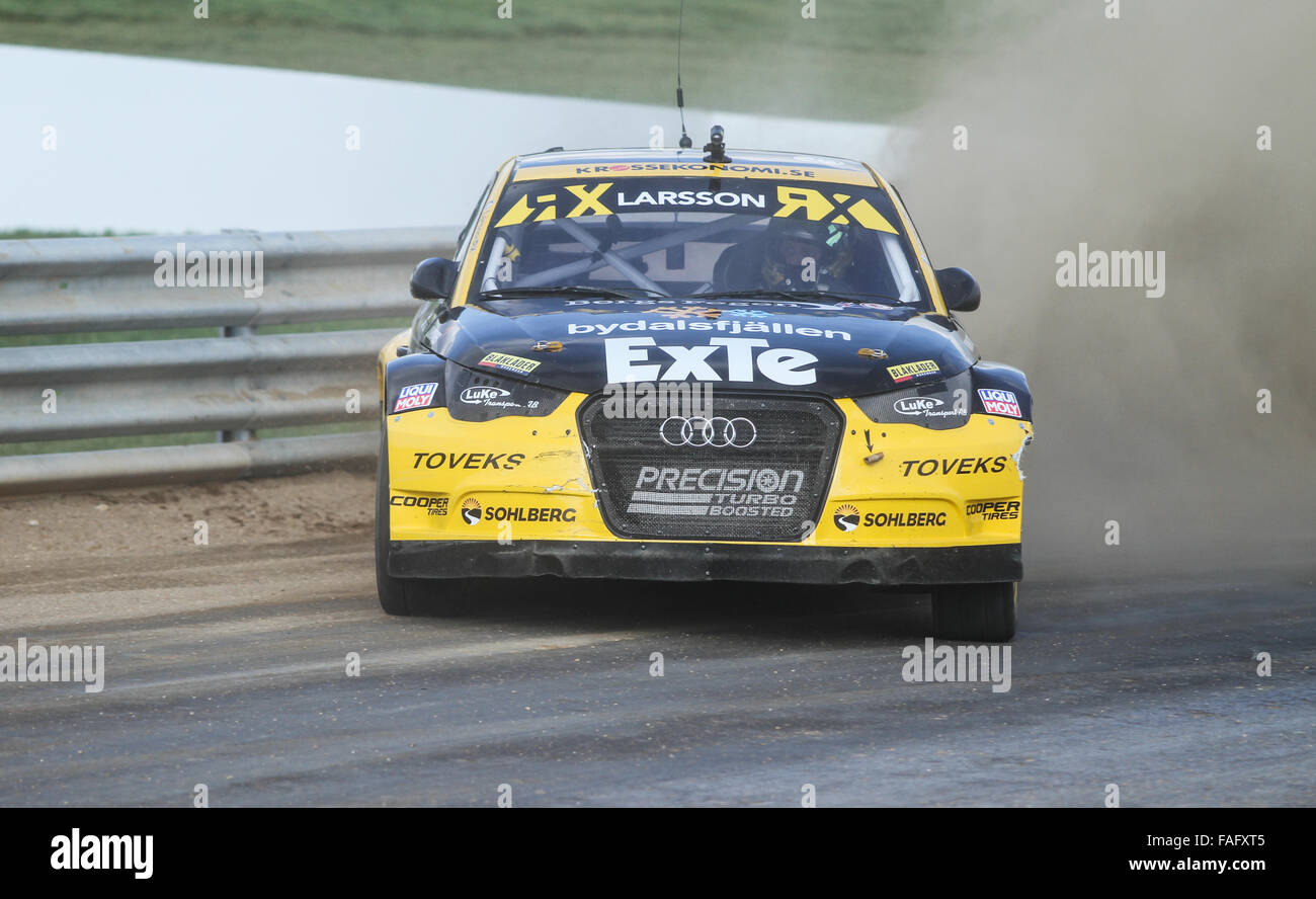 Robin Larsson Rally Robin Larsson drives Audi A1 in FIA World Rallycross Championship Stock ...