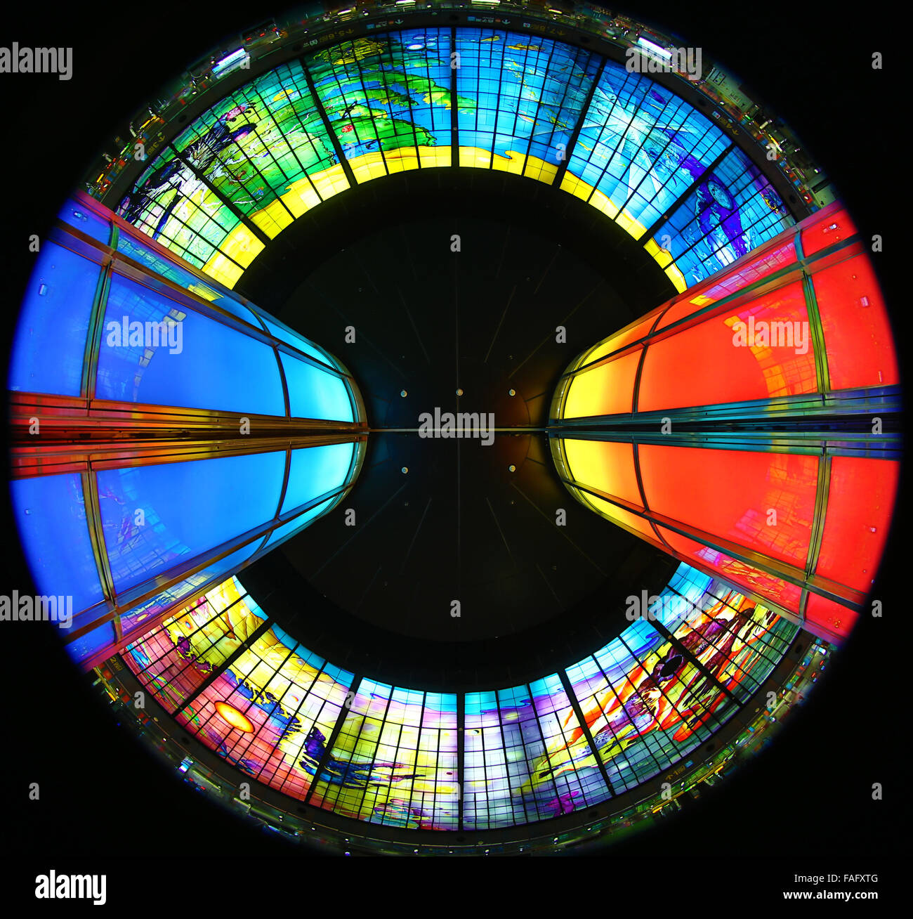 Dome of Light art installation at Formosa Boulevard MRT Metro Station