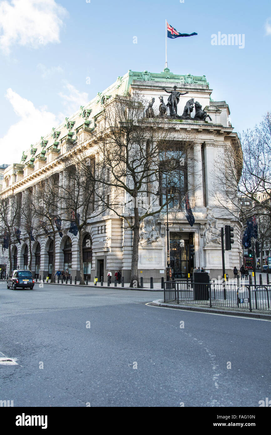 Exterior of Australia House, the Australian High Commission on the Strand in Aldwych, London, UK Stock Photo