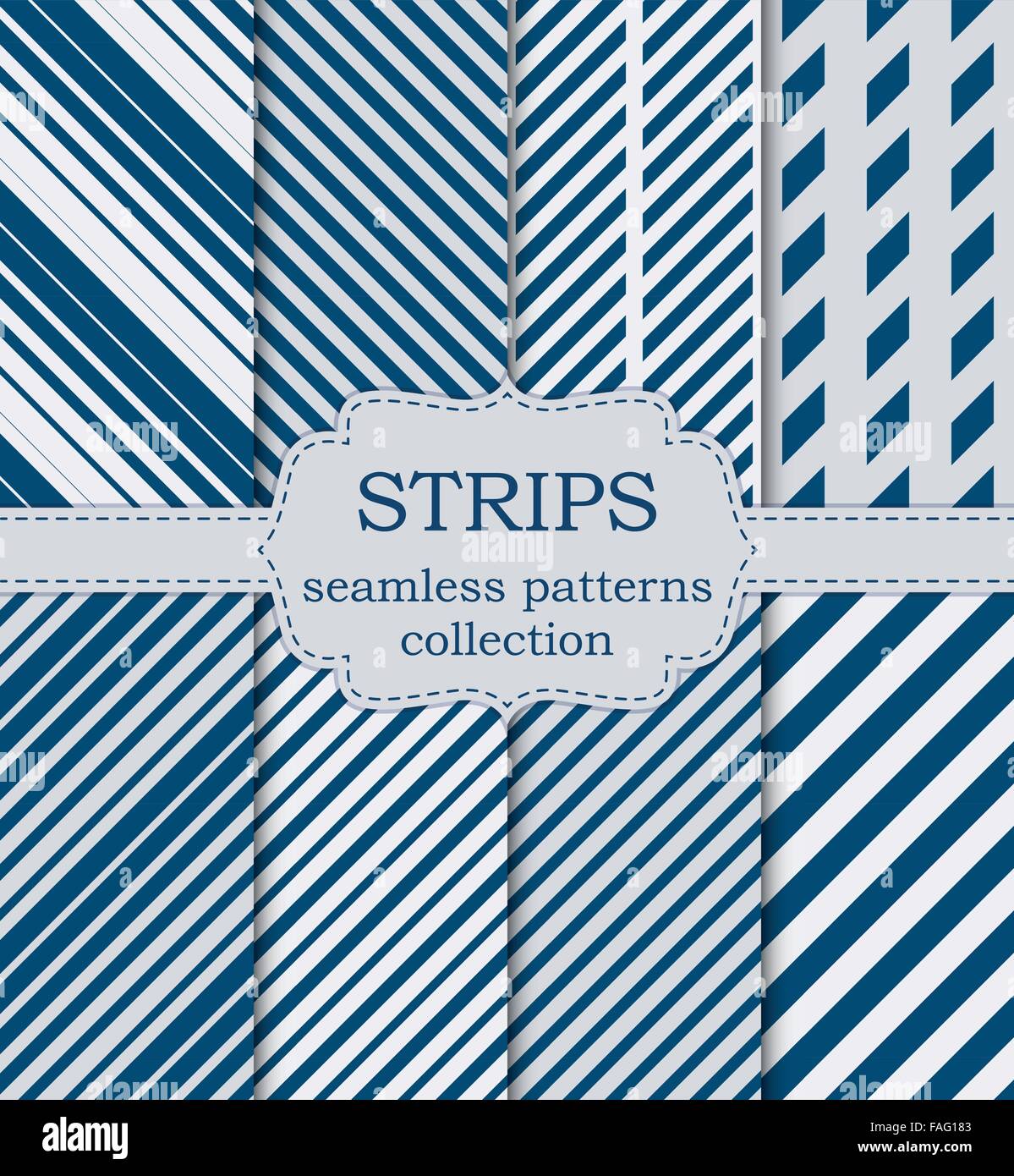 Vector illustration of a set seamless patterns Stock Vector Image & Art ...