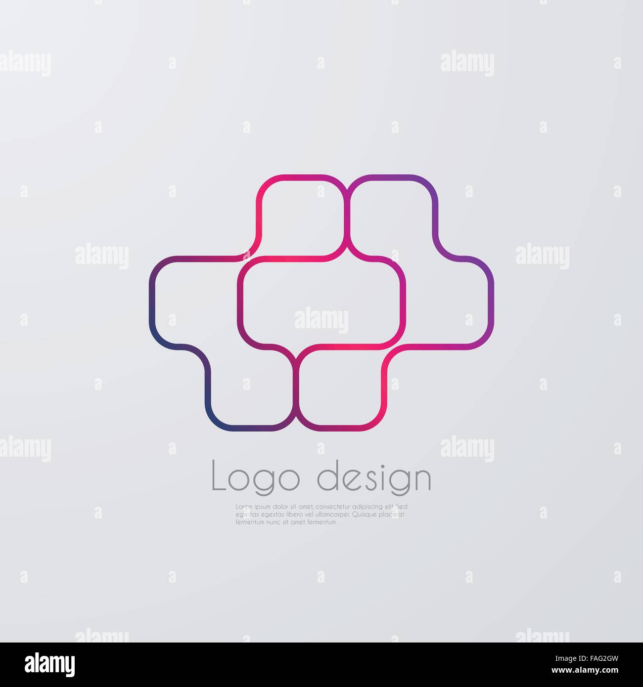 Vector Illustration Of Abstract Logo Stock Vector Image Art Alamy