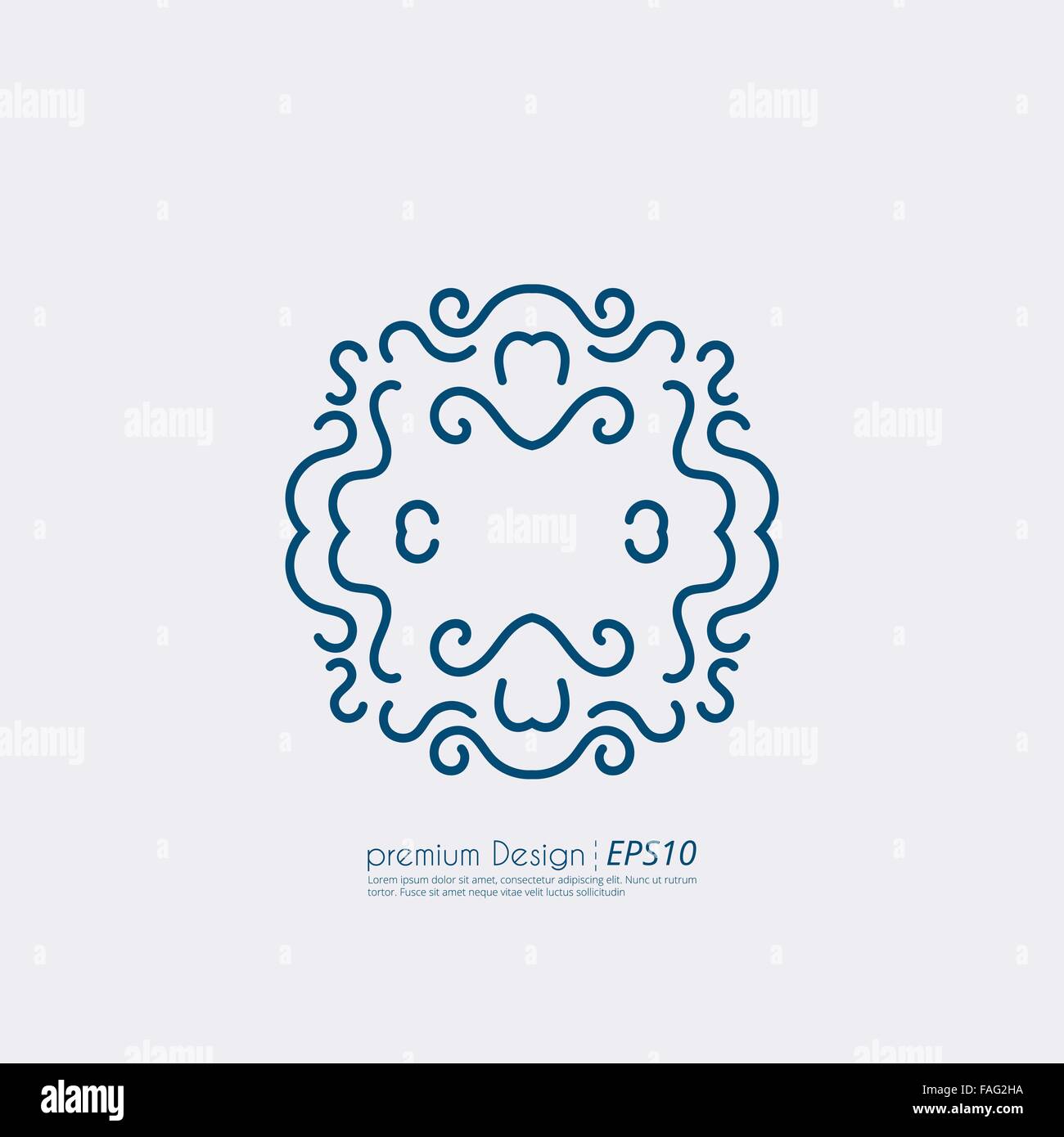 Vector illustration of a linear design Stock Vector Image & Art - Alamy