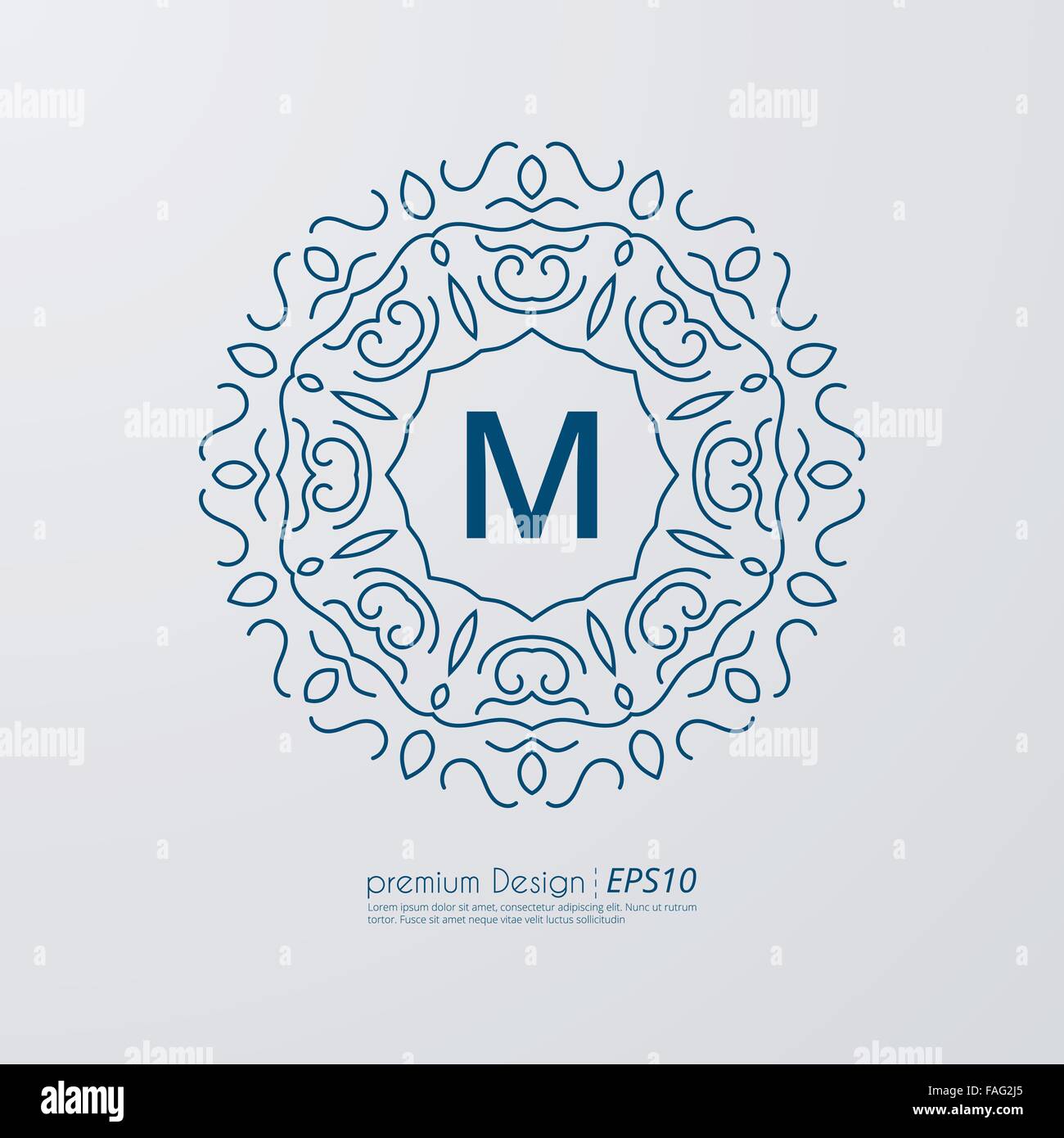 Vector illustration of a linear design Stock Vector Image & Art - Alamy