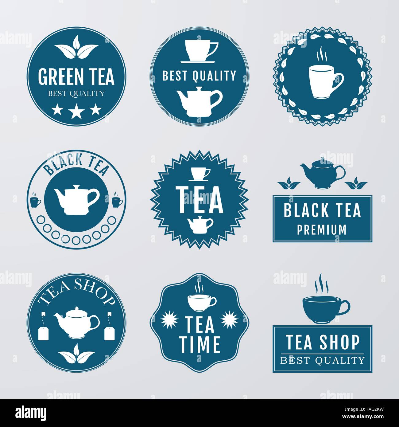 Vector illustration set of logos Stock Vector Image & Art - Alamy