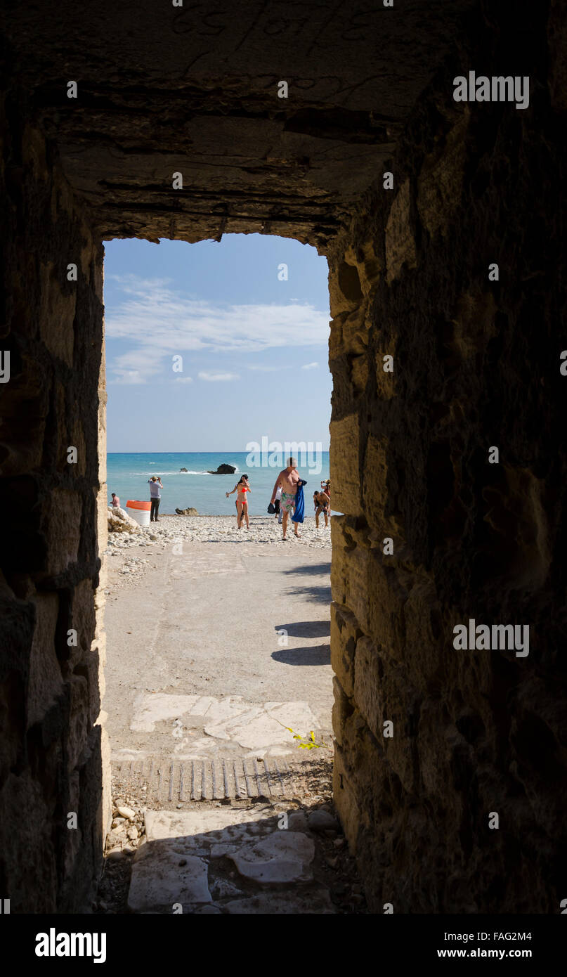 Petra tou Romiou (Rock of the Greek), also known as Aphrodite's Rock ...