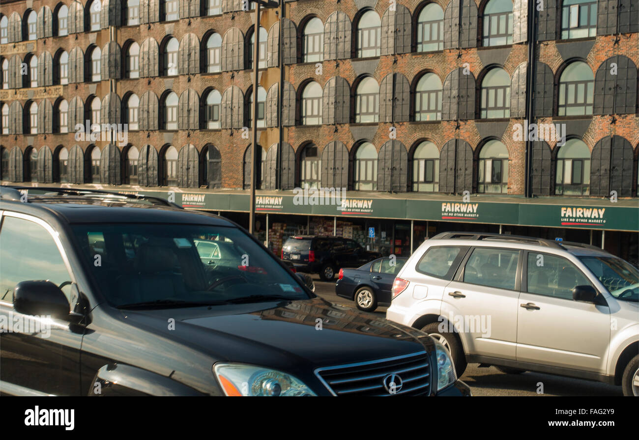 Fairway supermarket in redhook Brooklyn NYC Stock Photo