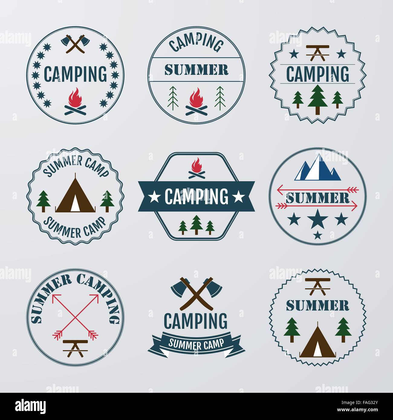 Vector illustration set of logos Stock Vector Image & Art - Alamy