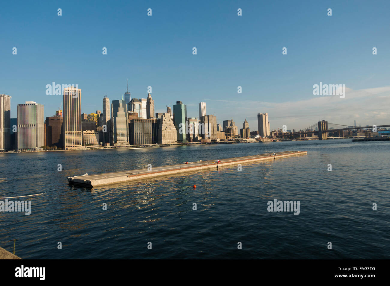 floating boat mooring in east river Brooklyn NYC Stock Photo Alamy