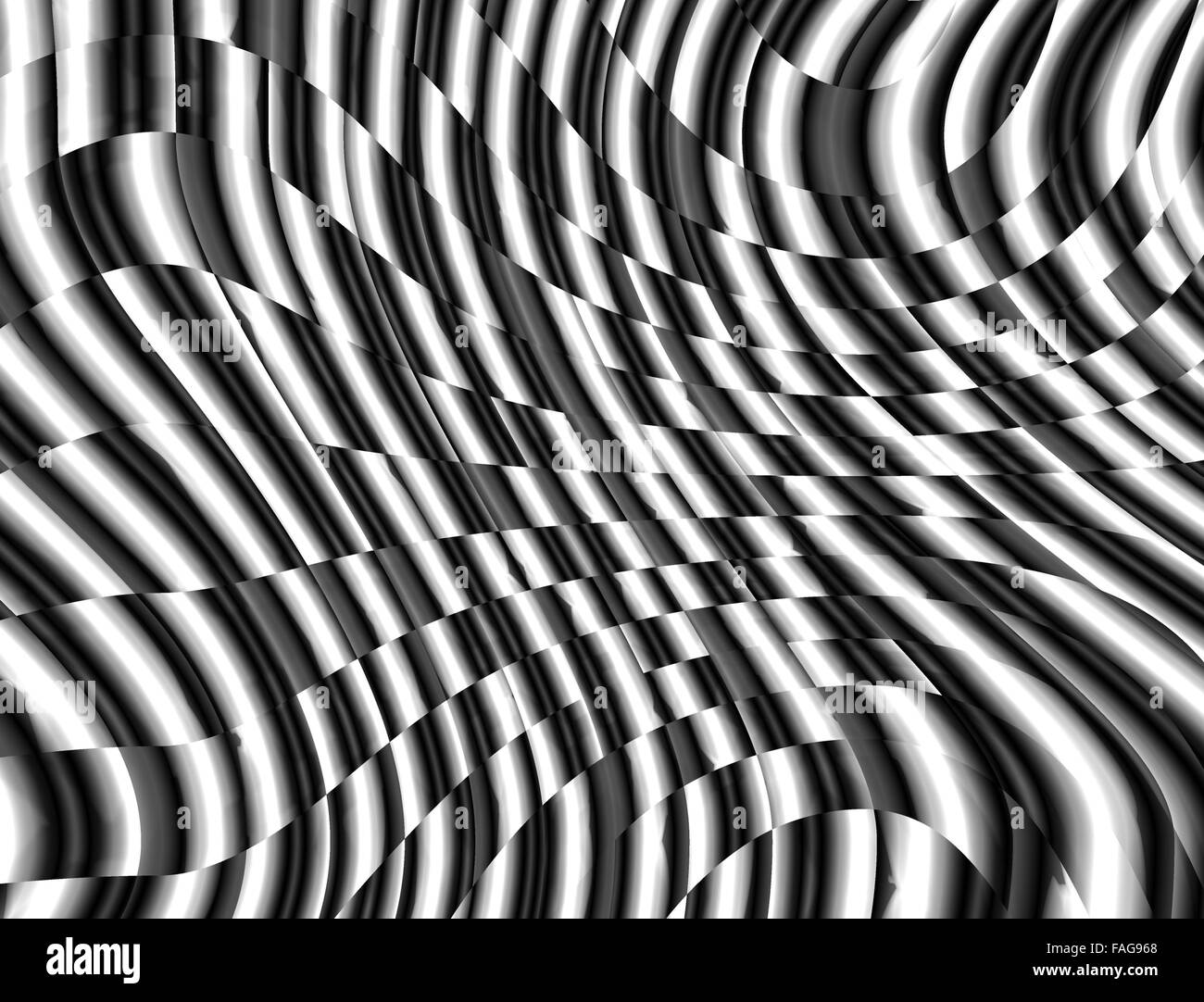 Abstract black and white background cyberspace geometric gradient pattern Stock Photo