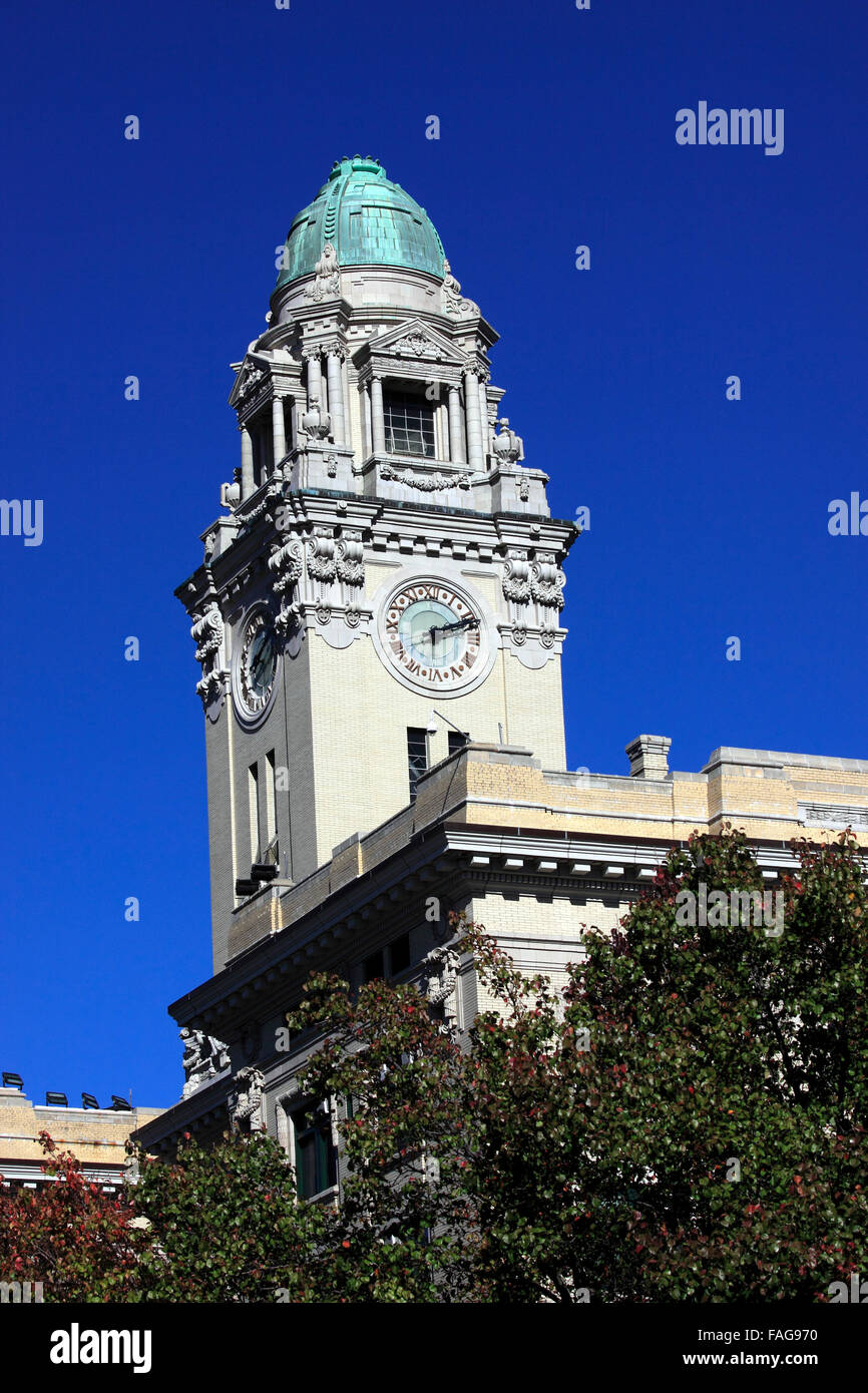 City Hall tower Yonkers New York Stock Photo - Alamy