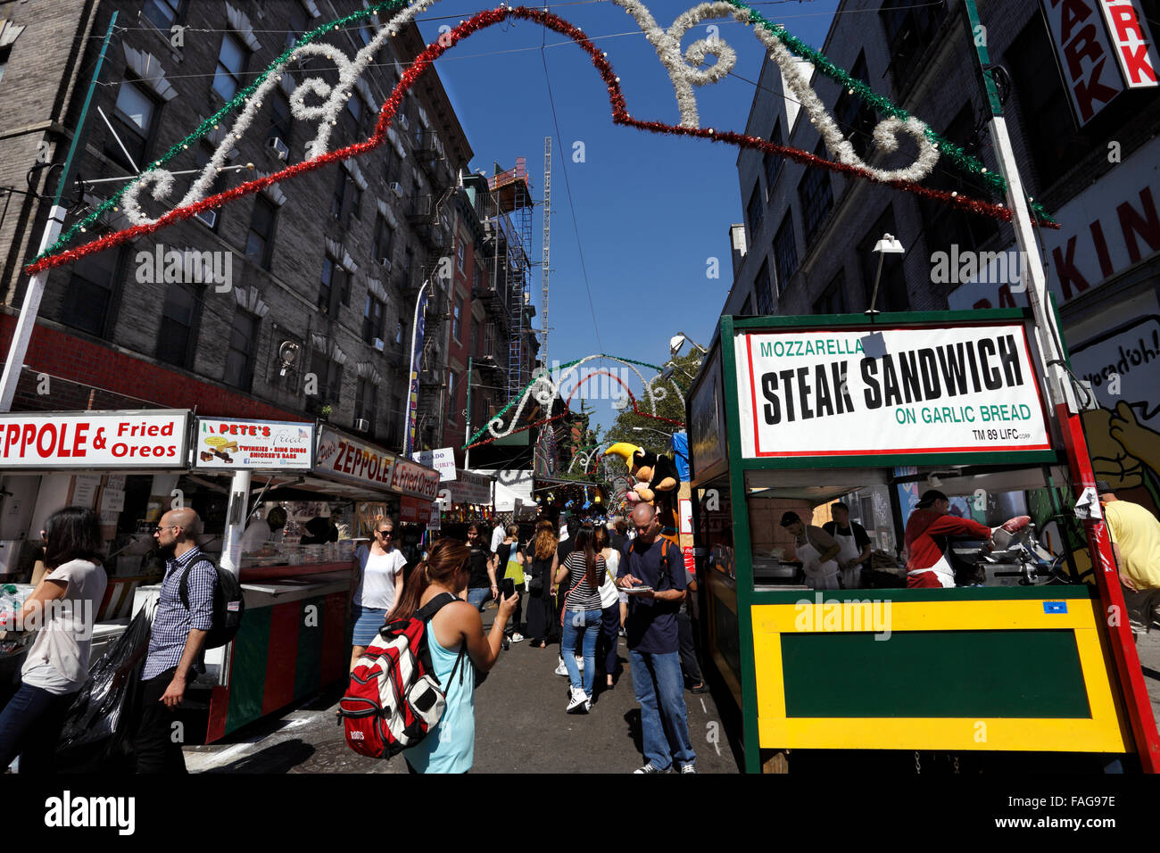 San gennaro Italian festival Mulberry St. Little Italy Manhattan New