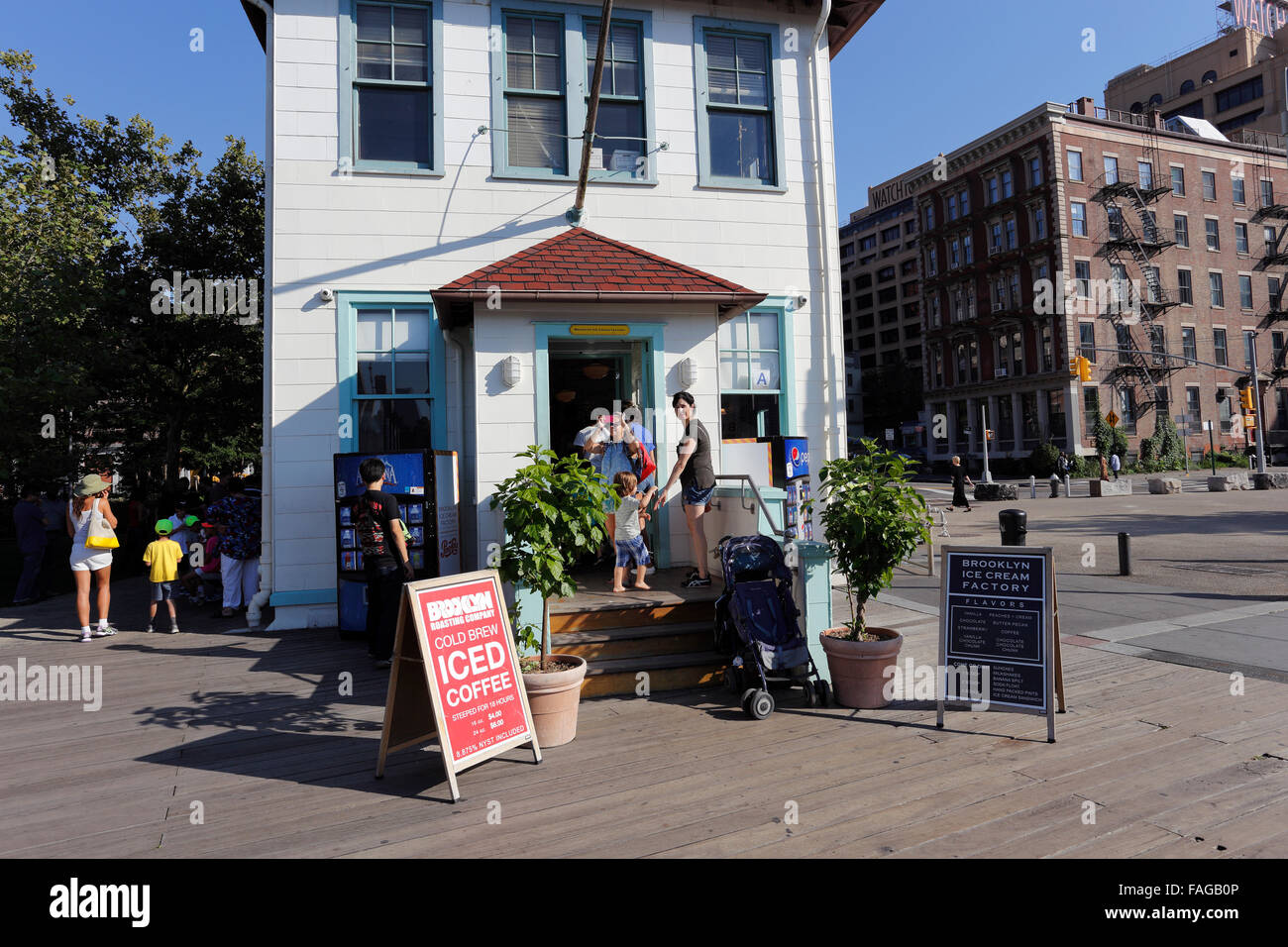 The Brooklyn Ice Cream Facory Fulton Landing Park Brooklyn New York