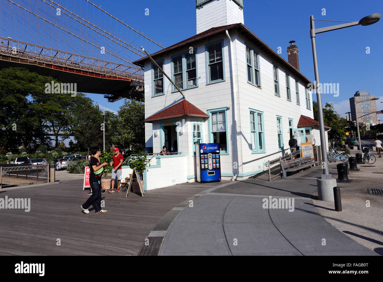 The Brooklyn Ice Cream factory Fulton Landing Park Brooklyn New York