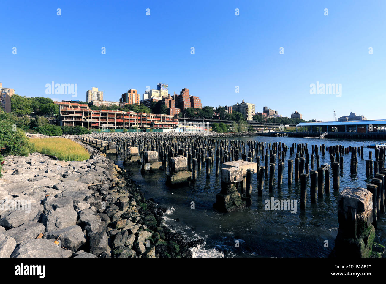 On the waterfront Brooklyn Heights Brooklyn New York City Stock Photo