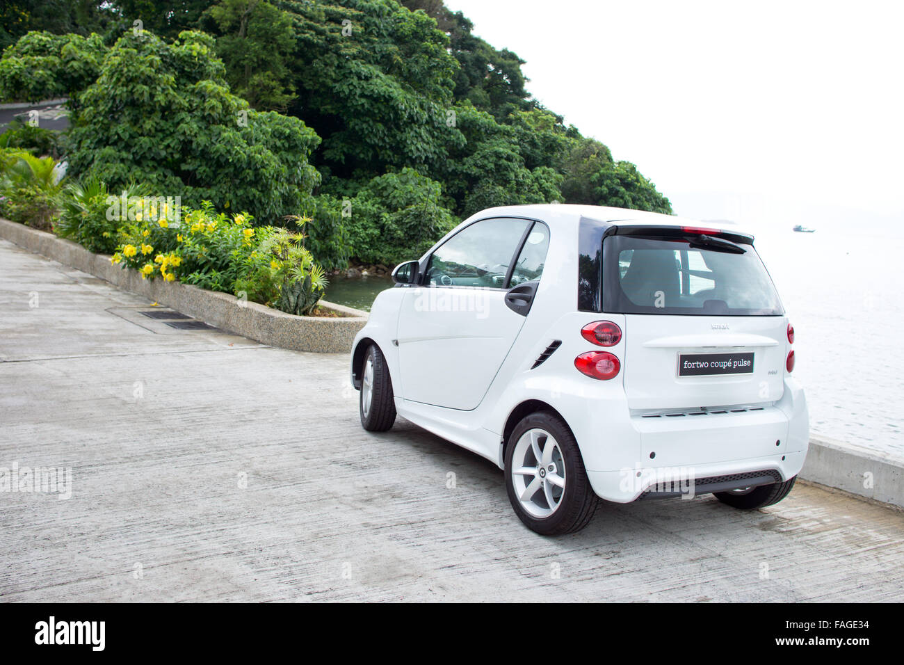 Hong Kong, China June 8, 2012 : Smart fortwo coupe pluse test drive on June  8 2012 in Hong Kong Stock Photo - Alamy