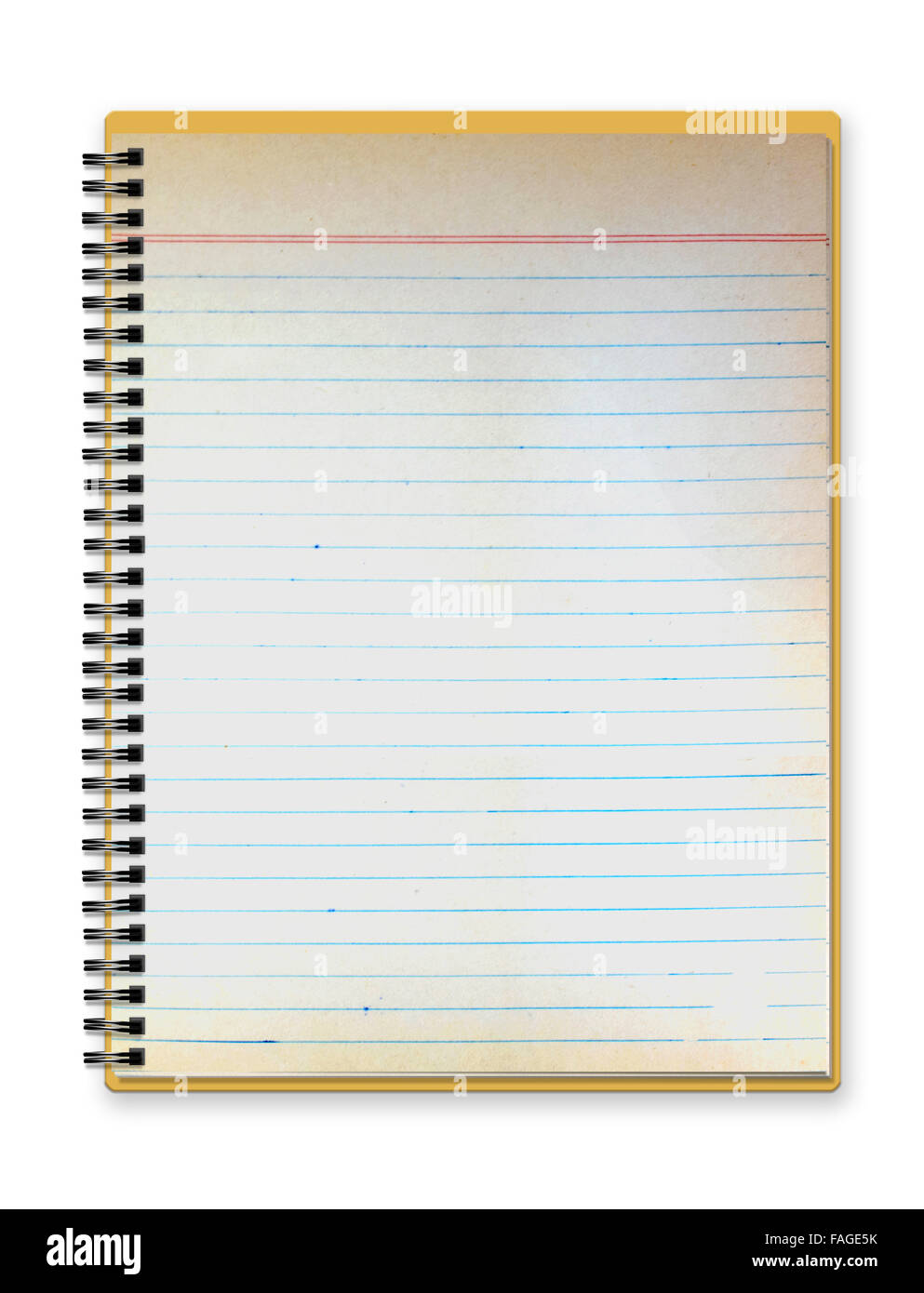 Blank Spiral notebook Stock Photo Alamy