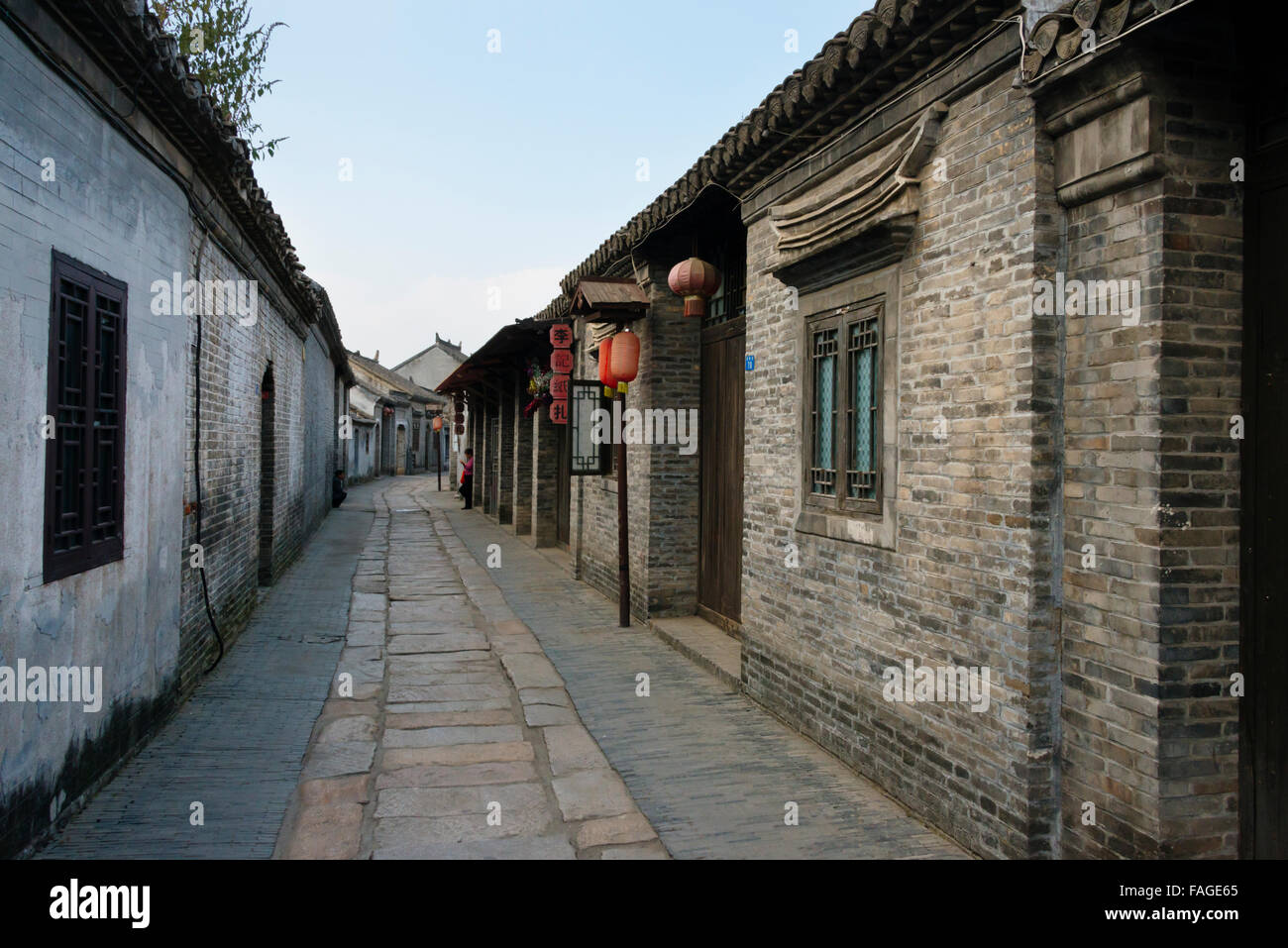 Traditional houses in the ancient town of Hexia, Huai'an, Jiangsu Province, China Stock Photo