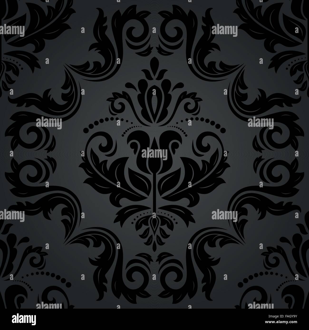 Vector Dark Patterns Damask Seamless Vector Dark Pattern Stock Vector Image & Art - Alamy