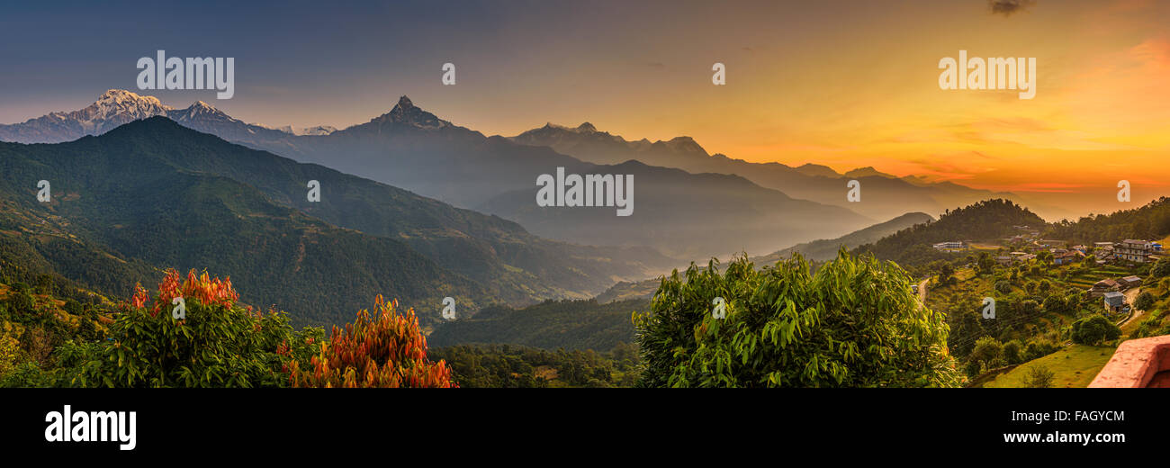 Himalaya panoramic view hi-res stock photography and images - Alamy