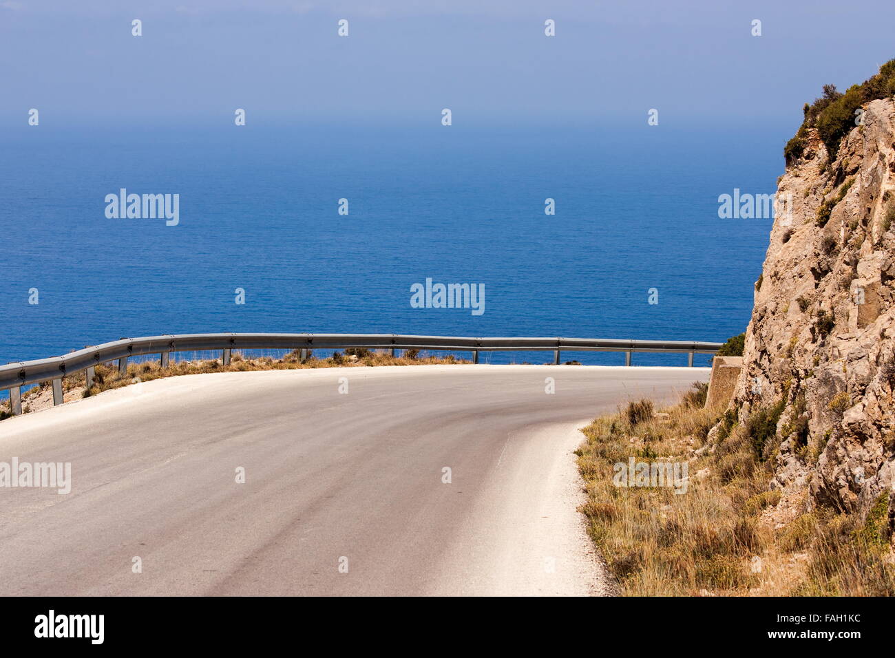 Road to Assos, Kefallinia (Cephalonia, Kefalonia Stock Photo - Alamy