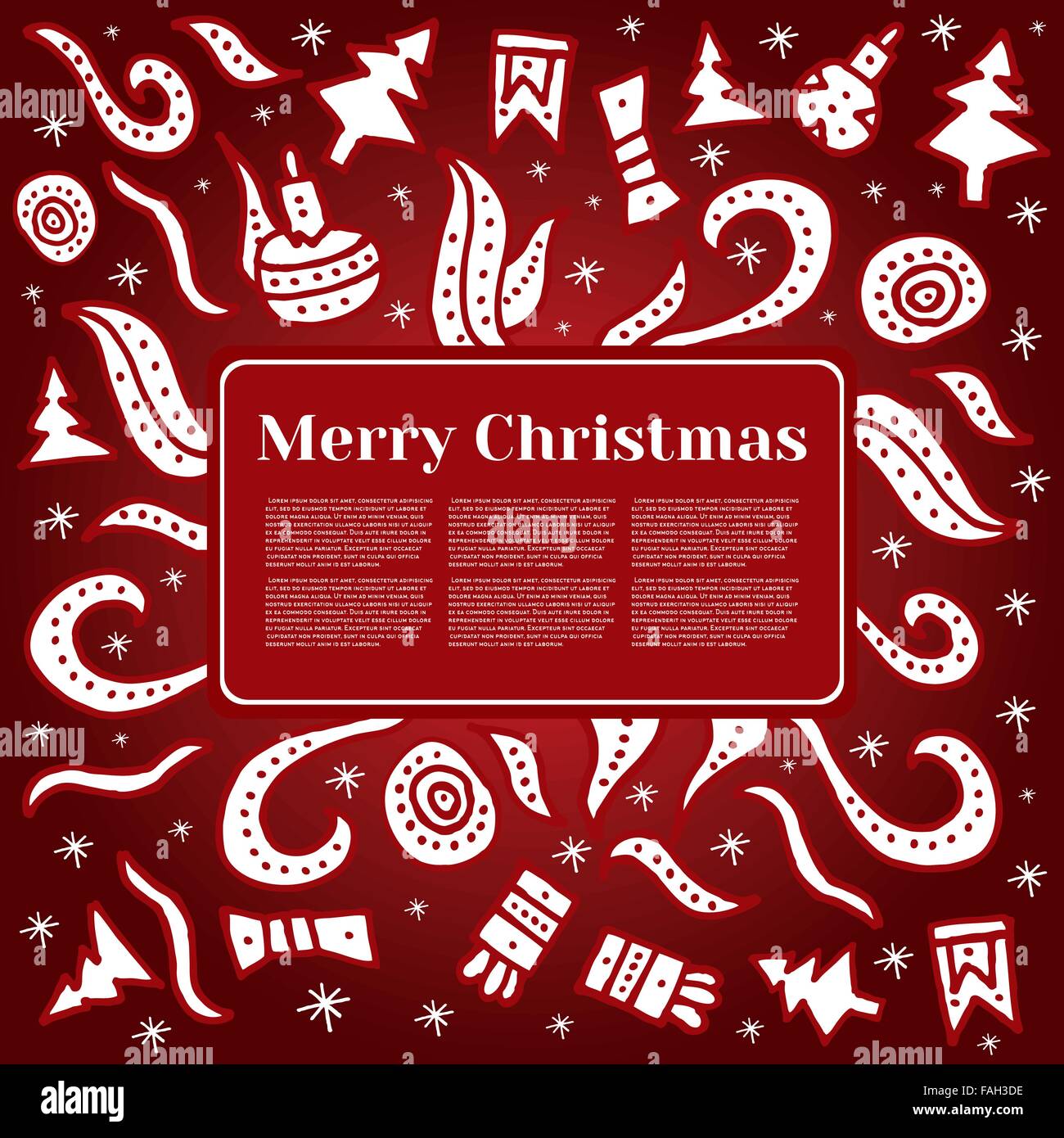 Christmas tinsel illustration Stock Vector Images - Alamy