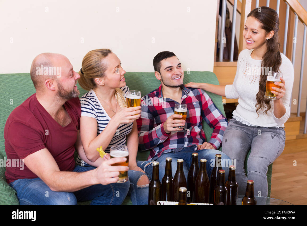 People having fun inside hi-res stock photography and images - Alamy