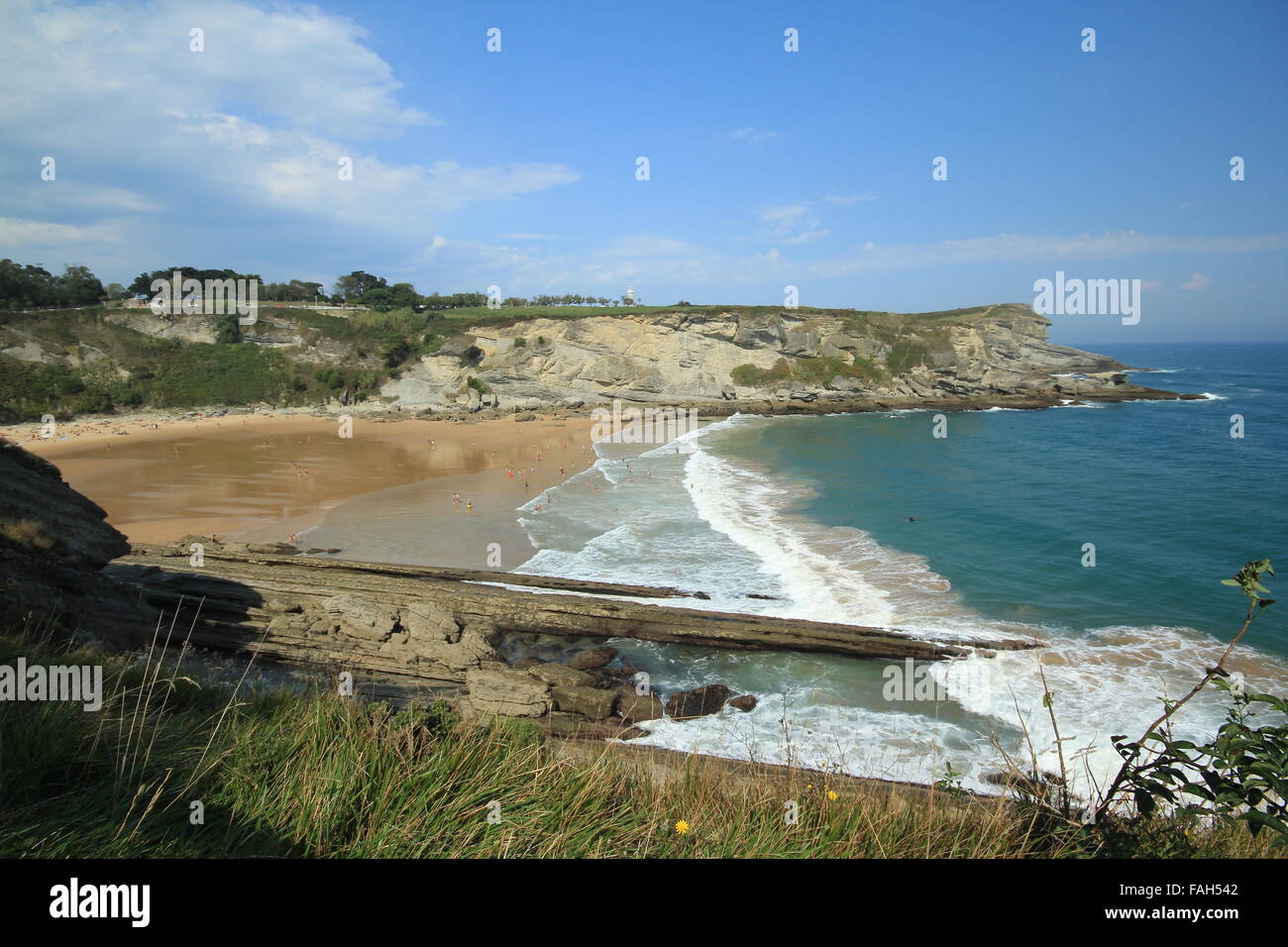 Santander Beach, Northern Spain Stock Photo