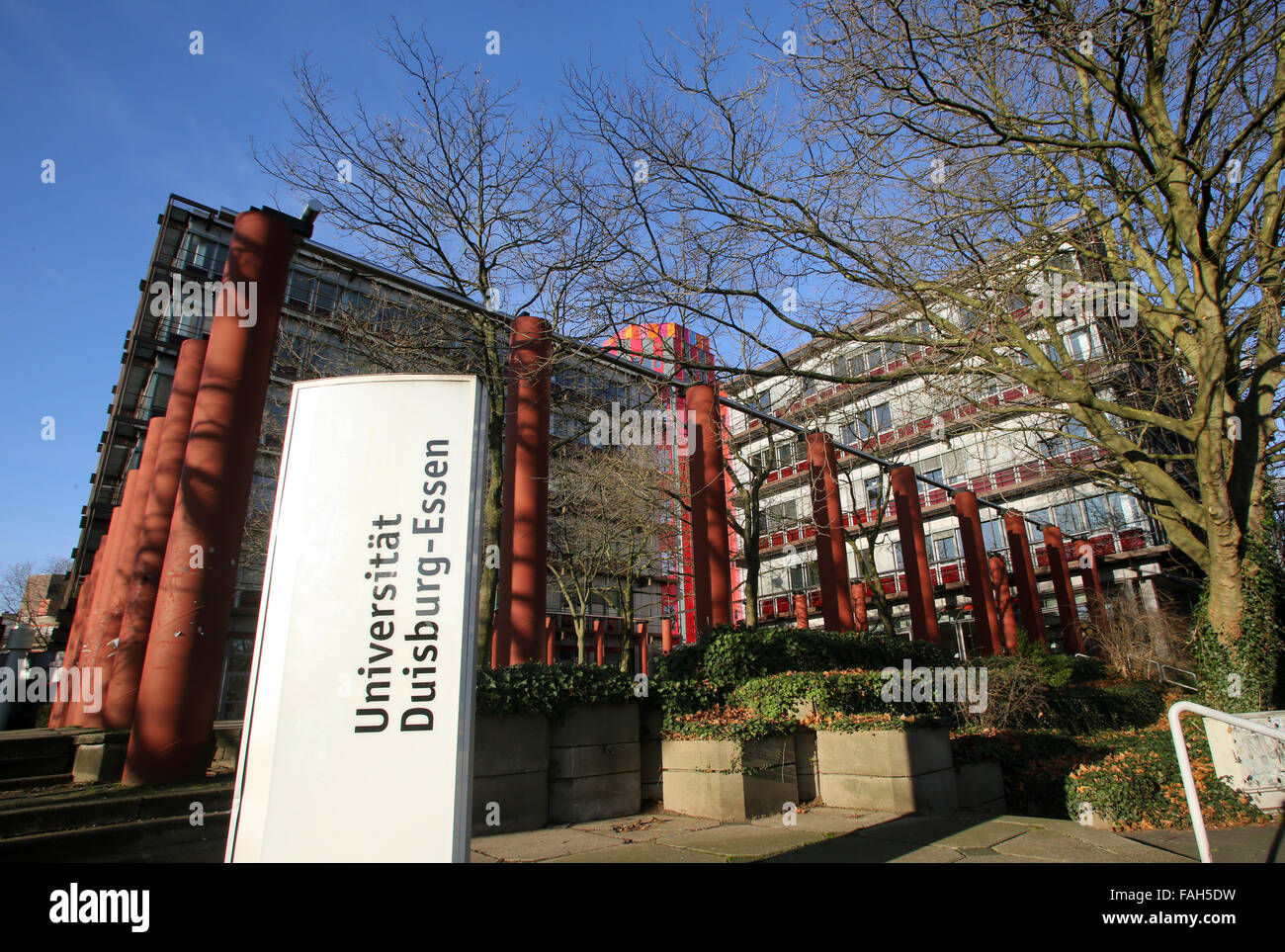 Essen Germany 30th Dec 2015 Buildings Of Duisburg Essen Stock