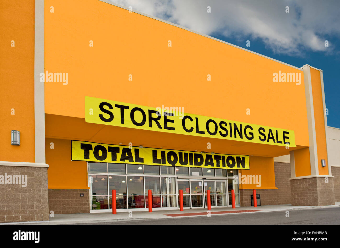 Going Out of Business Sale Stock Photo