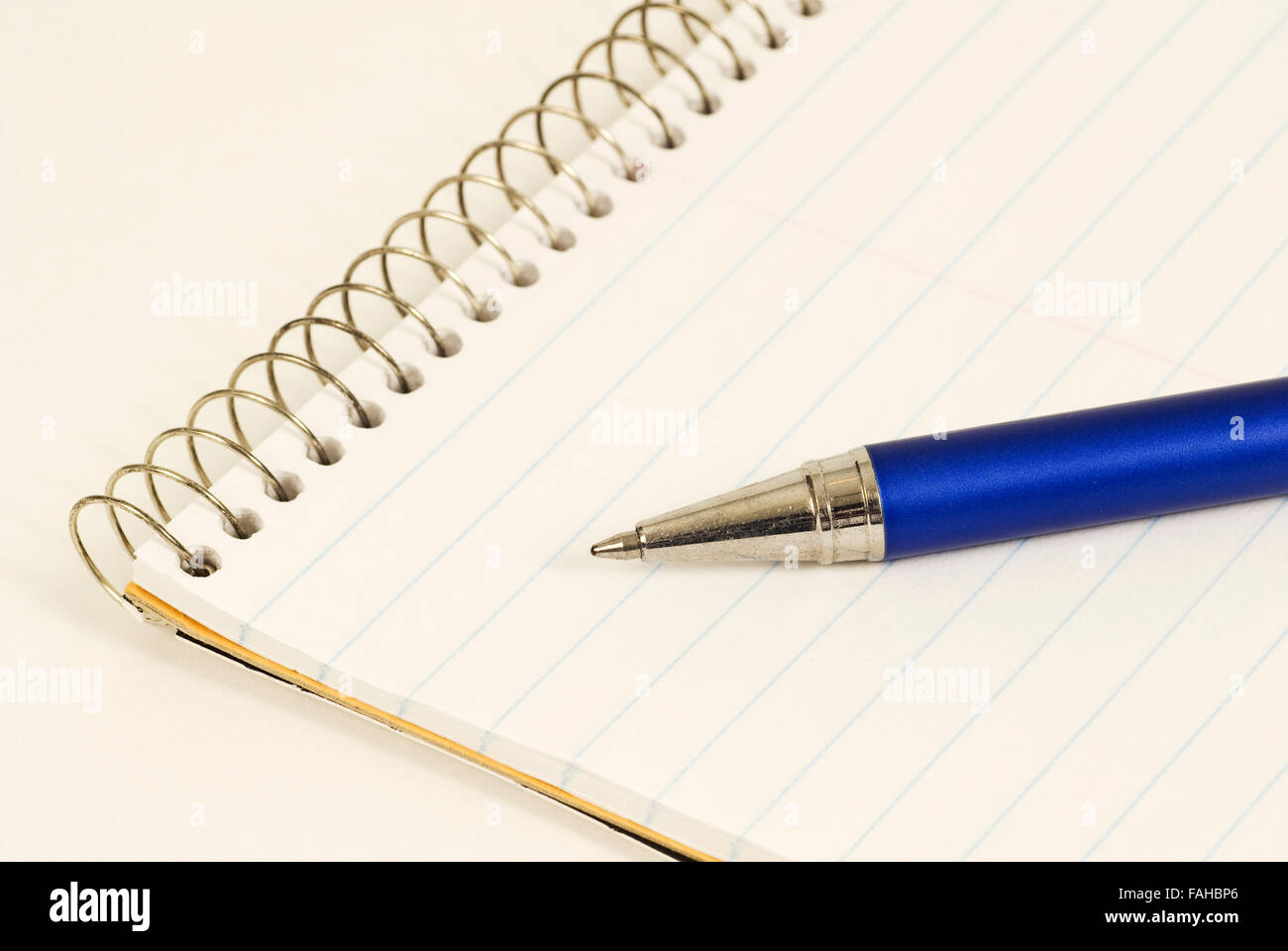 Ink Pen on Steno Pad Stock Photo Alamy
