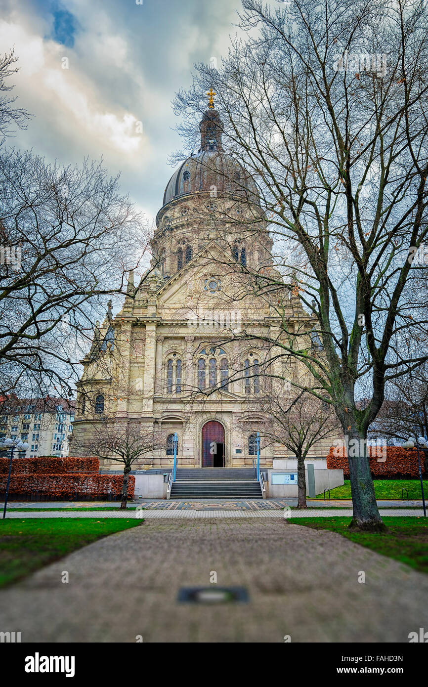Image of Christus church in Mainz, Germany Stock Photo - Alamy