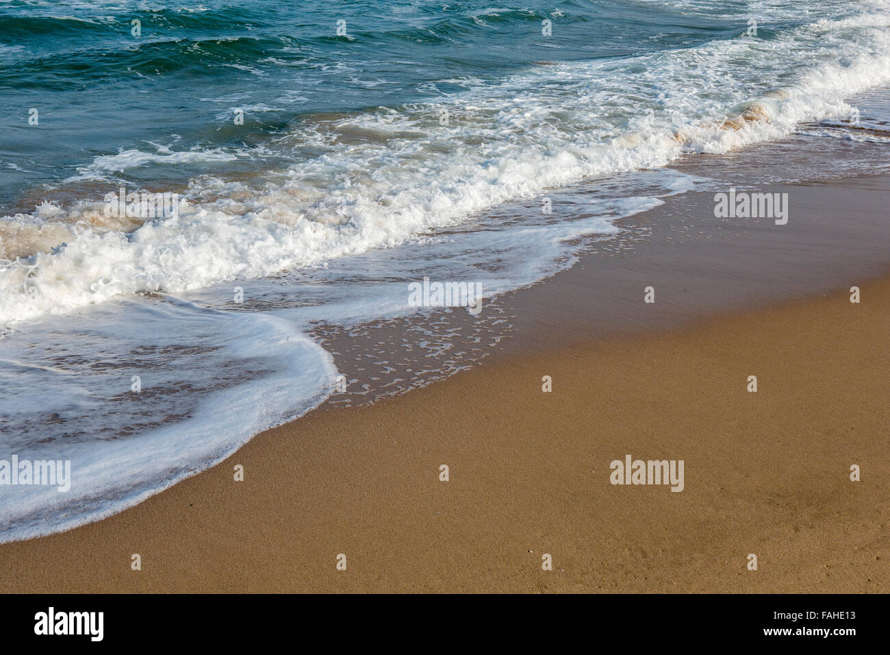 Sands and waves at black sea cost of Sile in Istanbul, Turkey Stock Photo