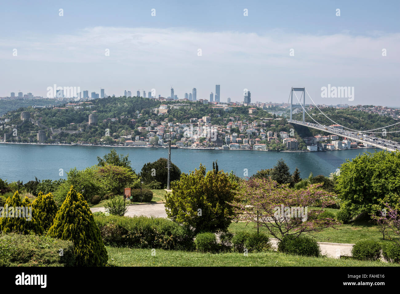 Bosphorus view from Otagtepe in Istanbul, Turkey Stock Photo - Alamy