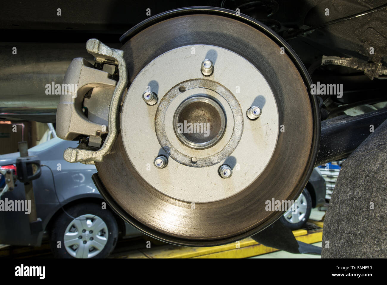The brake system of a vehicle Stock Photo Alamy