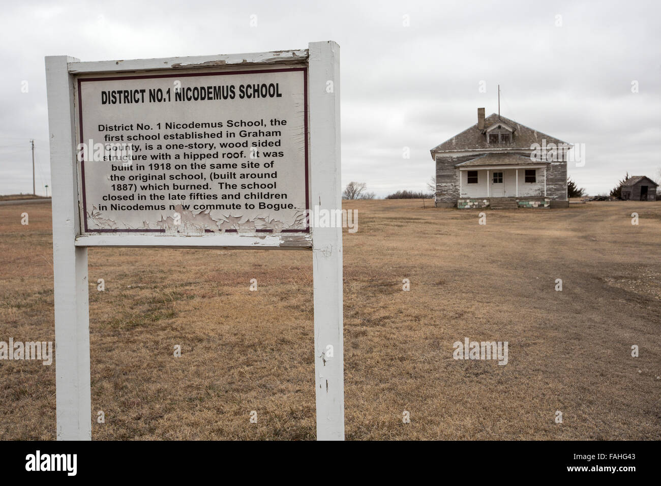 Nicodemus, Kansas District No. 1 School at Nicodemus National