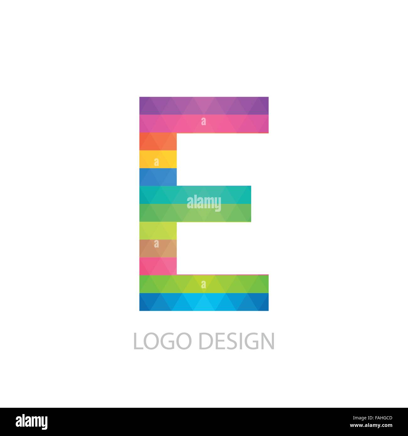 Vector illustration of colorful logo letter Stock Vector Image & Art ...